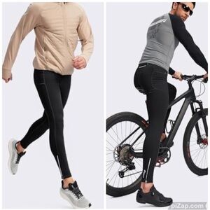 NWT PUDOLLA Men's Fleece Interior Activewear Leggings